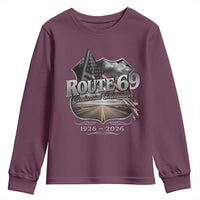 US Route 69 Centennial Celebration Youth Sweatshirt Highway Road 100 Years Anniversary American Flag