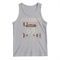 Historic Route 69 Highway Road Tank Top Americana Vintage USA Flag