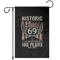 Historic US Route 69 100 Years Anniversary Garden Flag Highway Road Sign Wings Vintage American Flag