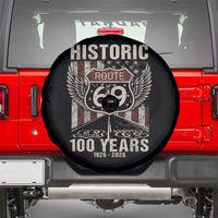 Historic US Route 69 100 Years Anniversary Spare Tire Cover Highway Road Sign Wings Vintage American Flag