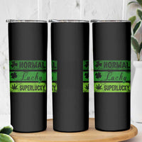 Funny St Patrick's Day Cannabis Weed Skinny Tumbler Normal Shamrock Lucky Clover Super Lucky Weed