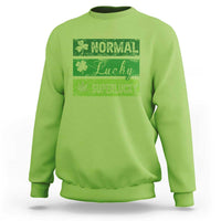 Funny St Patrick's Day Cannabis Weed Sweatshirt Normal Shamrock Lucky Clover Super Lucky Weed