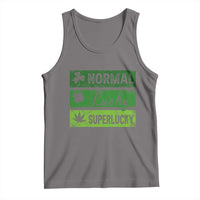 Funny St Patrick's Day Cannabis Weed Tank Top Normal Shamrock Lucky Clover Super Lucky Weed