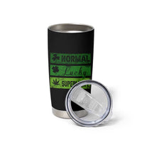 Funny St Patrick's Day Cannabis Weed Tumbler Cup Normal Shamrock Lucky Clover Super Lucky Weed