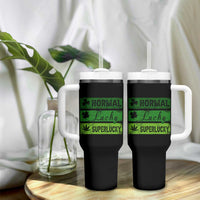 Funny St Patrick's Day Cannabis Weed Tumbler With Handle Normal Shamrock Lucky Clover Super Lucky Weed