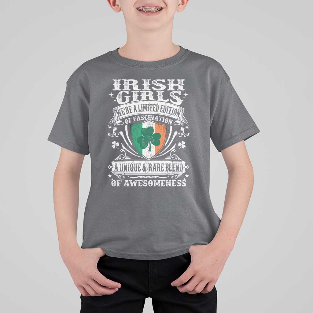 Funny Irish Girls T Shirt For Kid We're A Limited Edition Of Fascination Irish Pride Shamrock