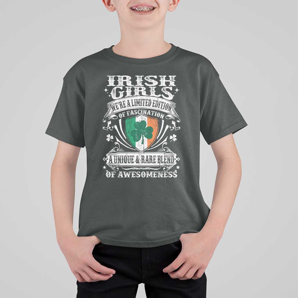 Funny Irish Girls T Shirt For Kid We're A Limited Edition Of Fascination Irish Pride Shamrock