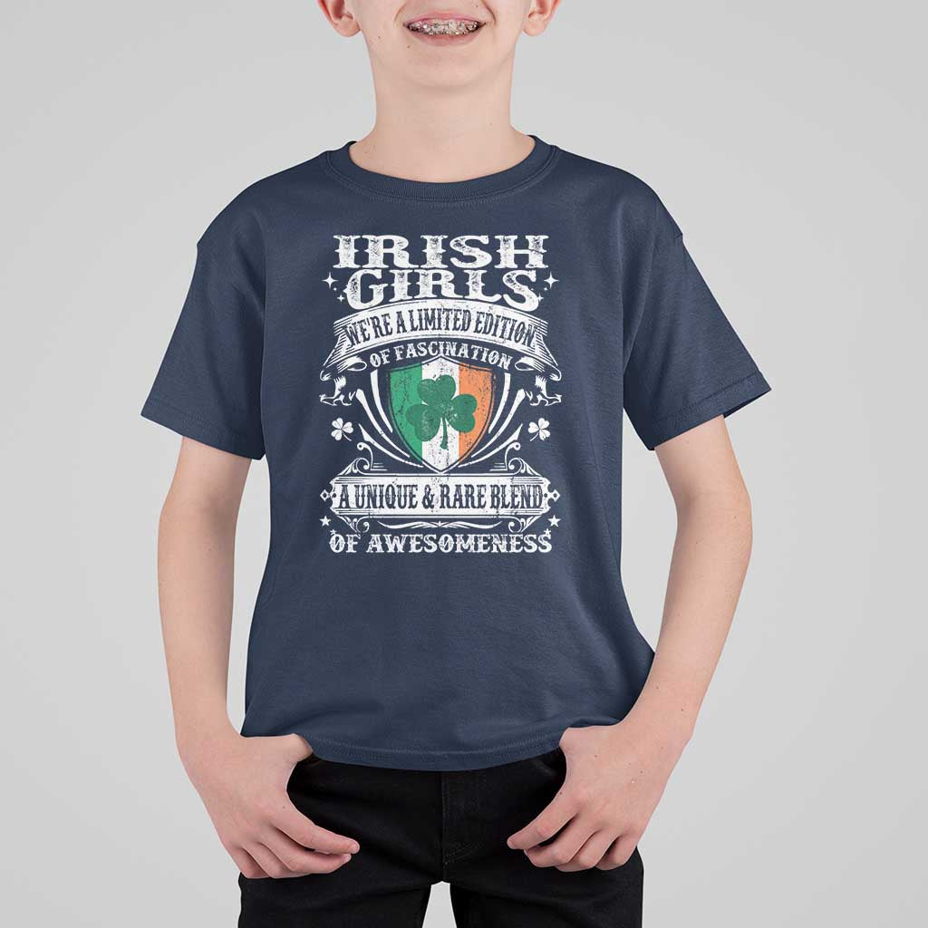 Funny Irish Girls T Shirt For Kid We're A Limited Edition Of Fascination Irish Pride Shamrock