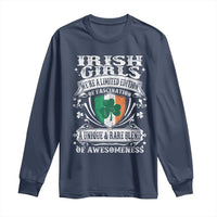 Funny Irish Girls Long Sleeve Shirt We're A Limited Edition Of Fascination Irish Pride Shamrock