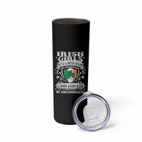 Funny Irish Girls Skinny Tumbler We're A Limited Edition Of Fascination Irish Pride Shamrock