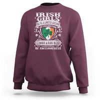 Funny Irish Girls Sweatshirt We're A Limited Edition Of Fascination Irish Pride Shamrock