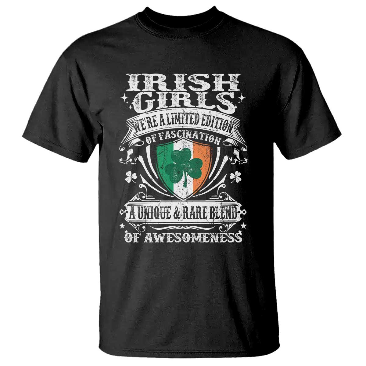 Funny Irish Girls T Shirt We're A Limited Edition Of Fascination Irish Pride Shamrock