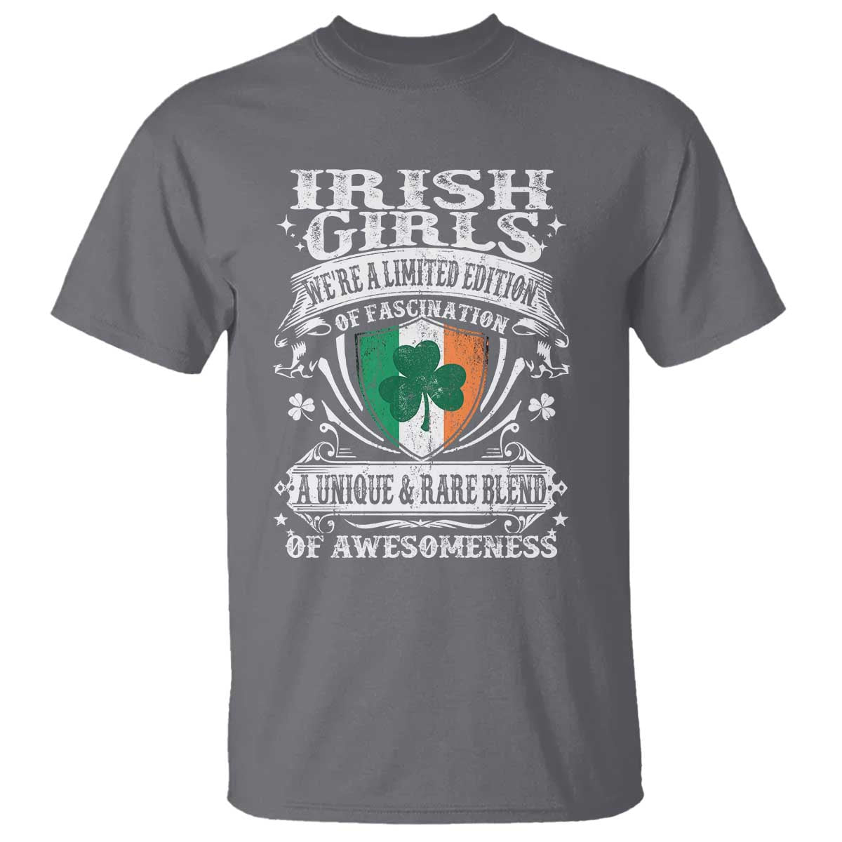 Funny Irish Girls T Shirt We're A Limited Edition Of Fascination Irish Pride Shamrock