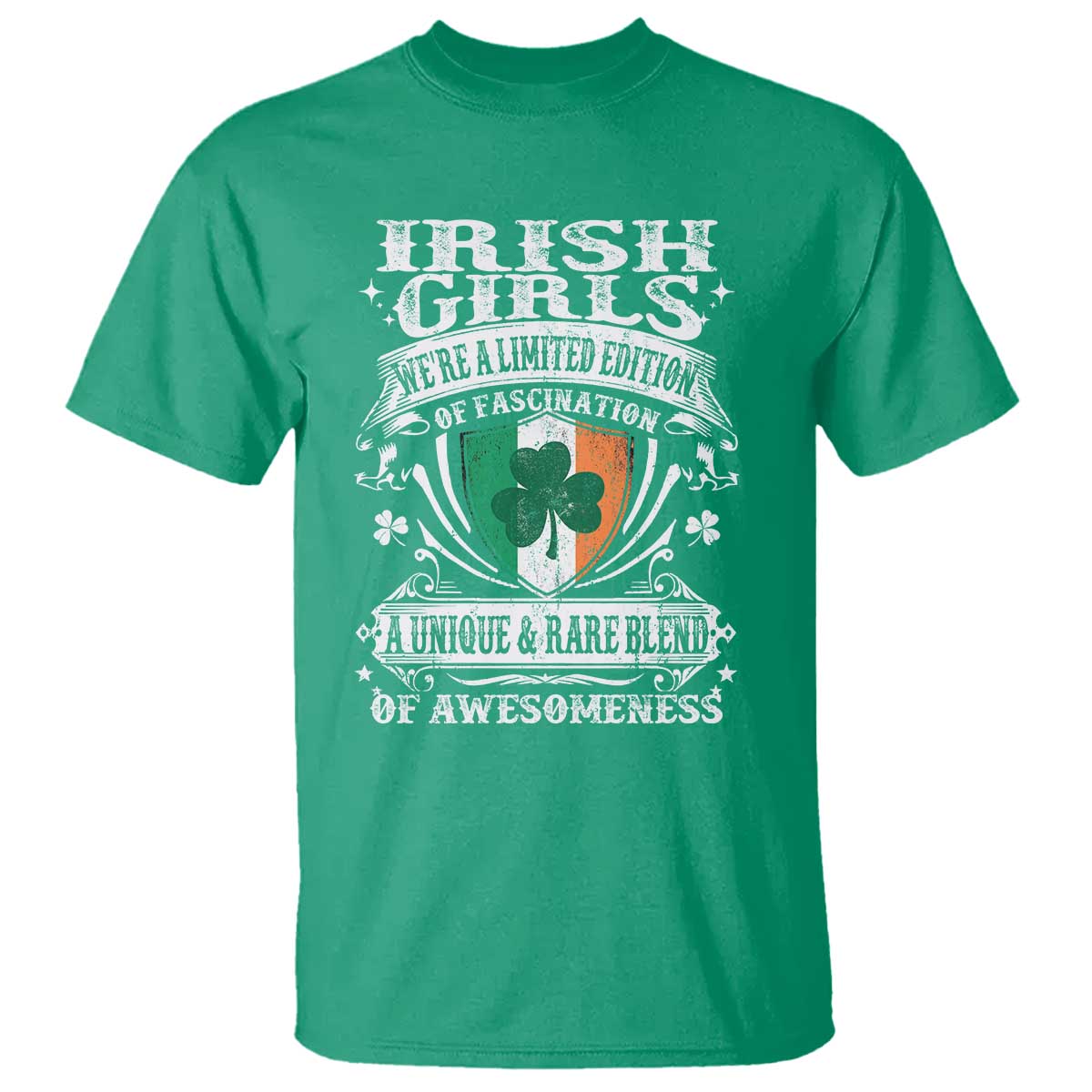 Funny Irish Girls T Shirt We're A Limited Edition Of Fascination Irish Pride Shamrock