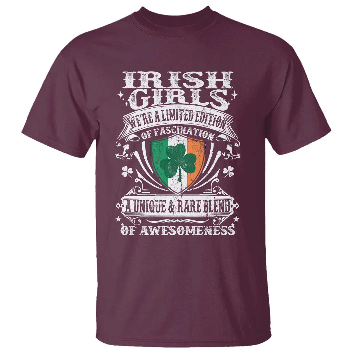 Funny Irish Girls T Shirt We're A Limited Edition Of Fascination Irish Pride Shamrock