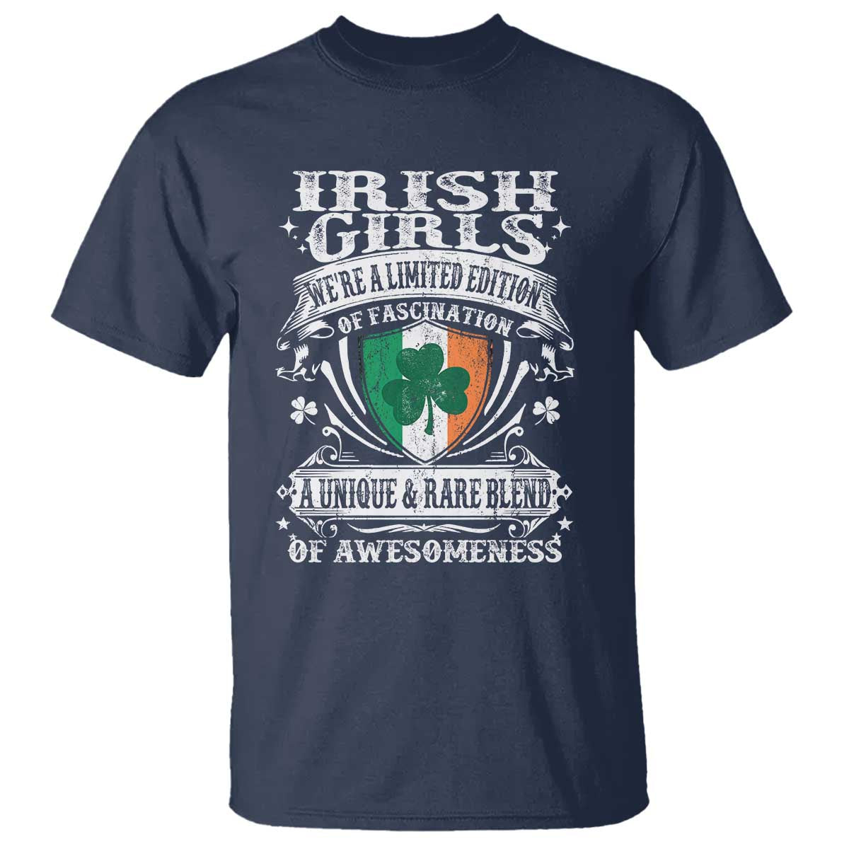Funny Irish Girls T Shirt We're A Limited Edition Of Fascination Irish Pride Shamrock