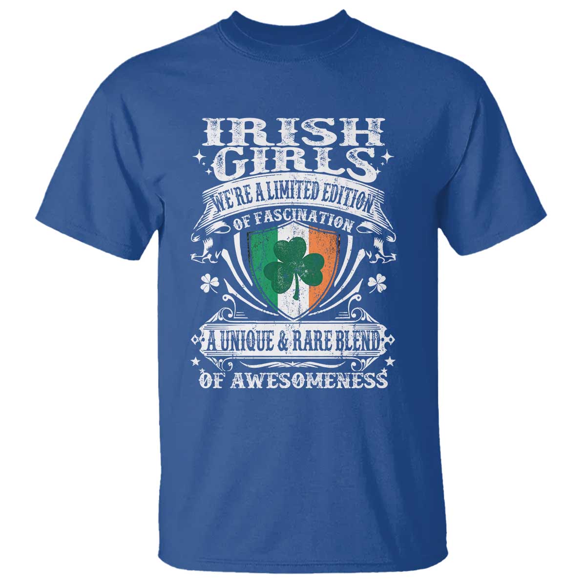 Funny Irish Girls T Shirt We're A Limited Edition Of Fascination Irish Pride Shamrock