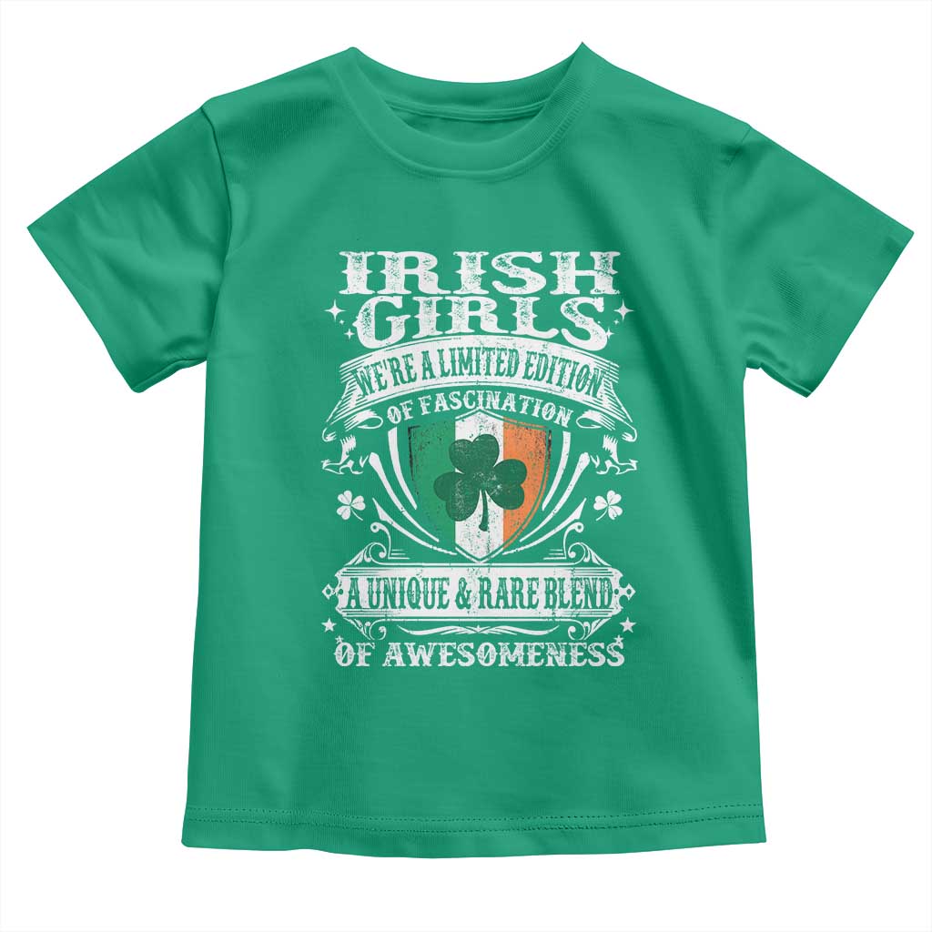 Funny Irish Girls Toddler T Shirt We're A Limited Edition Of Fascination Irish Pride Shamrock