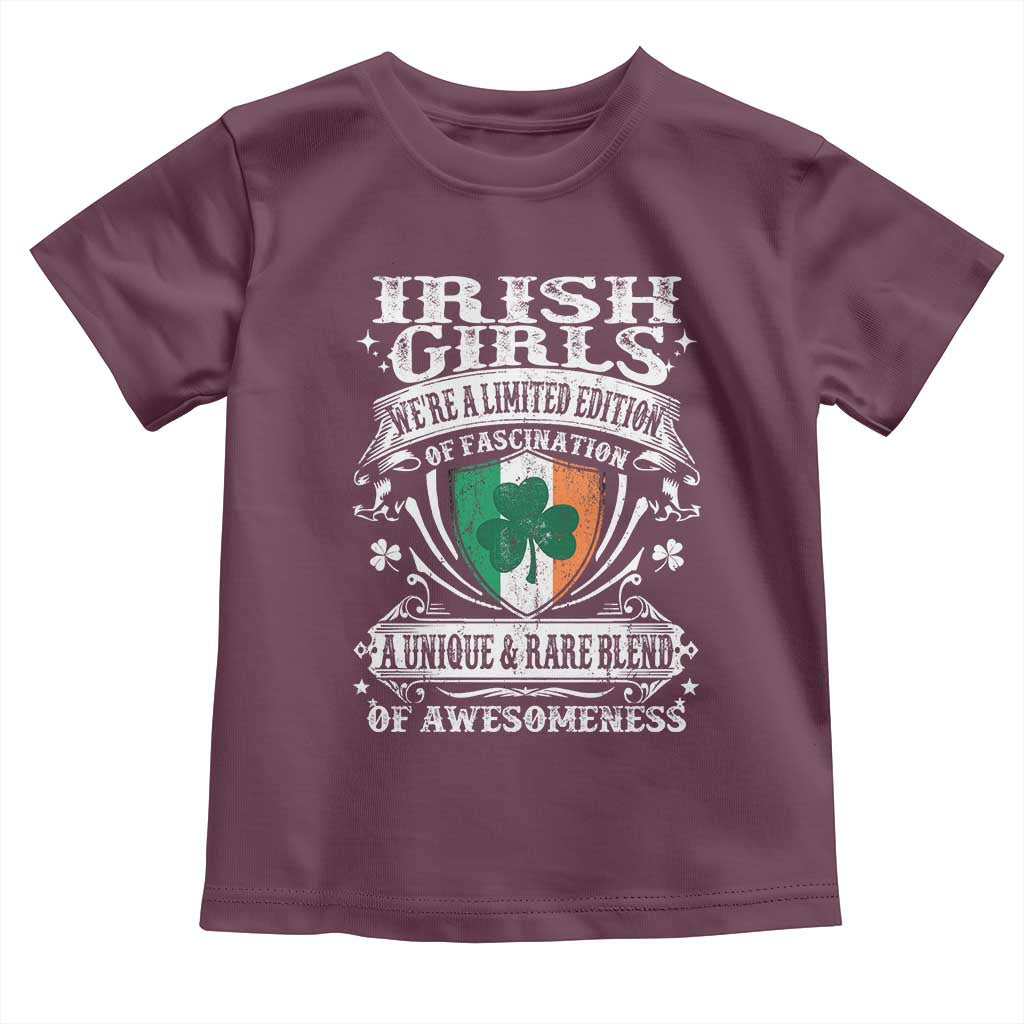 Funny Irish Girls Toddler T Shirt We're A Limited Edition Of Fascination Irish Pride Shamrock