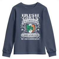 Funny Irish Girls Youth Sweatshirt We're A Limited Edition Of Fascination Irish Pride Shamrock