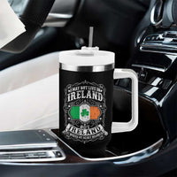 Funny I May Not Live In Ireland But Ireland Is Where My Heart Belongs Tumbler With Handle
