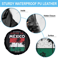 Golfo De Mexico EST 1550 Spare Tire Cover Vintage Mexican Flag Palm Tree