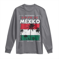 Golfo De Mexico EST 1550 Long Sleeve Shirt Vintage Mexican Flag Palm Tree