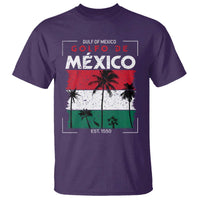 Golfo De Mexico EST 1550 T Shirt Vintage Mexican Flag Palm Tree