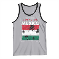 Golfo De Mexico EST 1550 Tank Top Vintage Mexican Flag Palm Tree