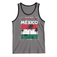 Golfo De Mexico EST 1550 Tank Top Vintage Mexican Flag Palm Tree