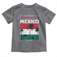 Golfo De Mexico EST 1550 Toddler T Shirt Vintage Mexican Flag Palm Tree