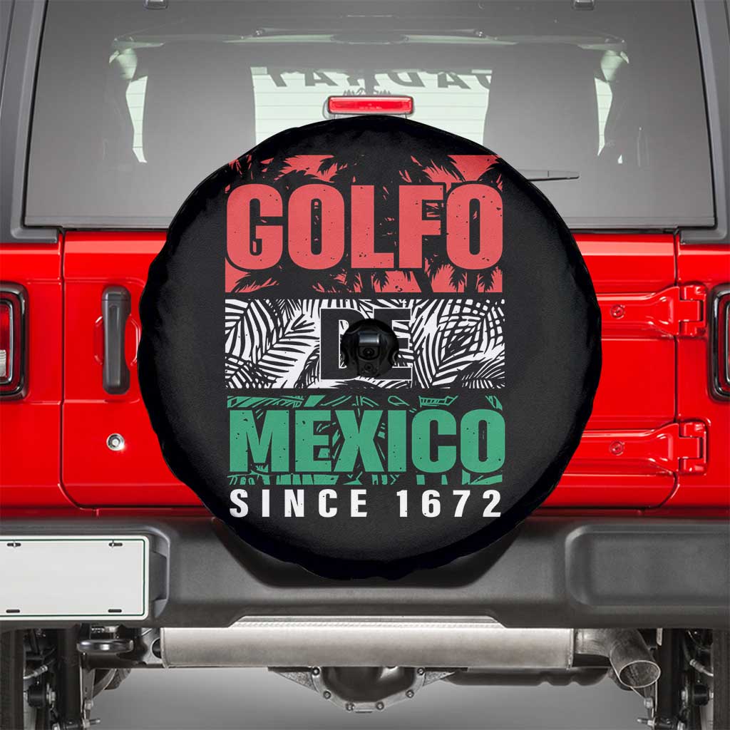 Gulf Of Mexico El Golfo De México Spare Tire Cover Beach Palm Tree