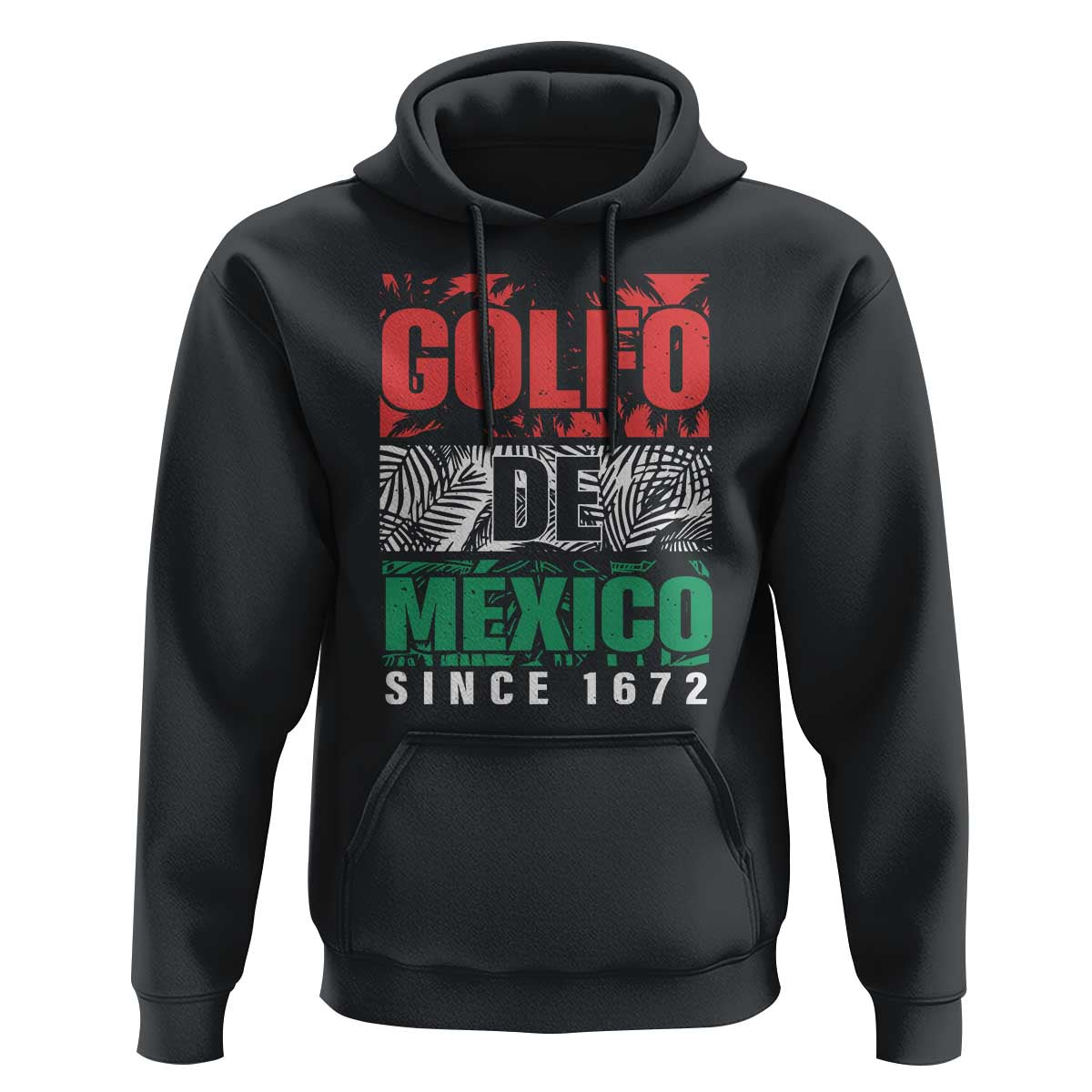 Gulf Of Mexico El Golfo De México Hoodie Beach Palm Tree