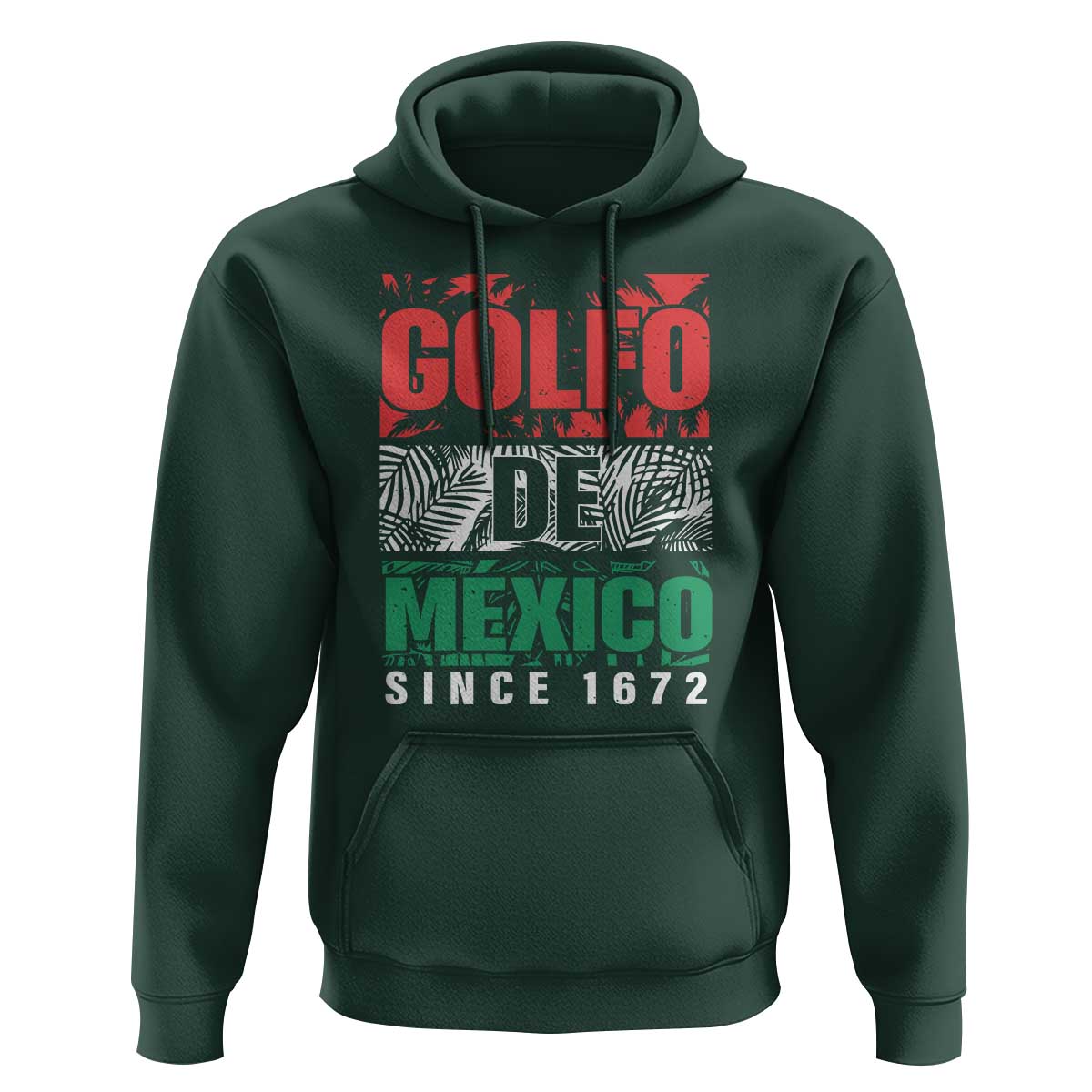 Gulf Of Mexico El Golfo De México Hoodie Beach Palm Tree