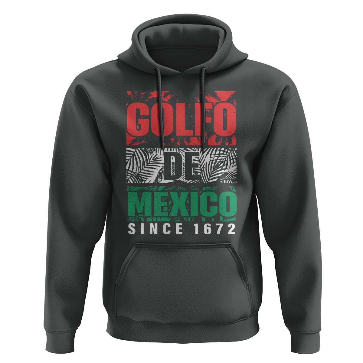 Gulf Of Mexico El Golfo De México Hoodie Beach Palm Tree