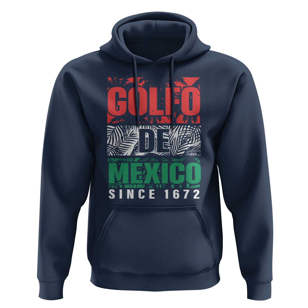 Gulf Of Mexico El Golfo De México Hoodie Beach Palm Tree