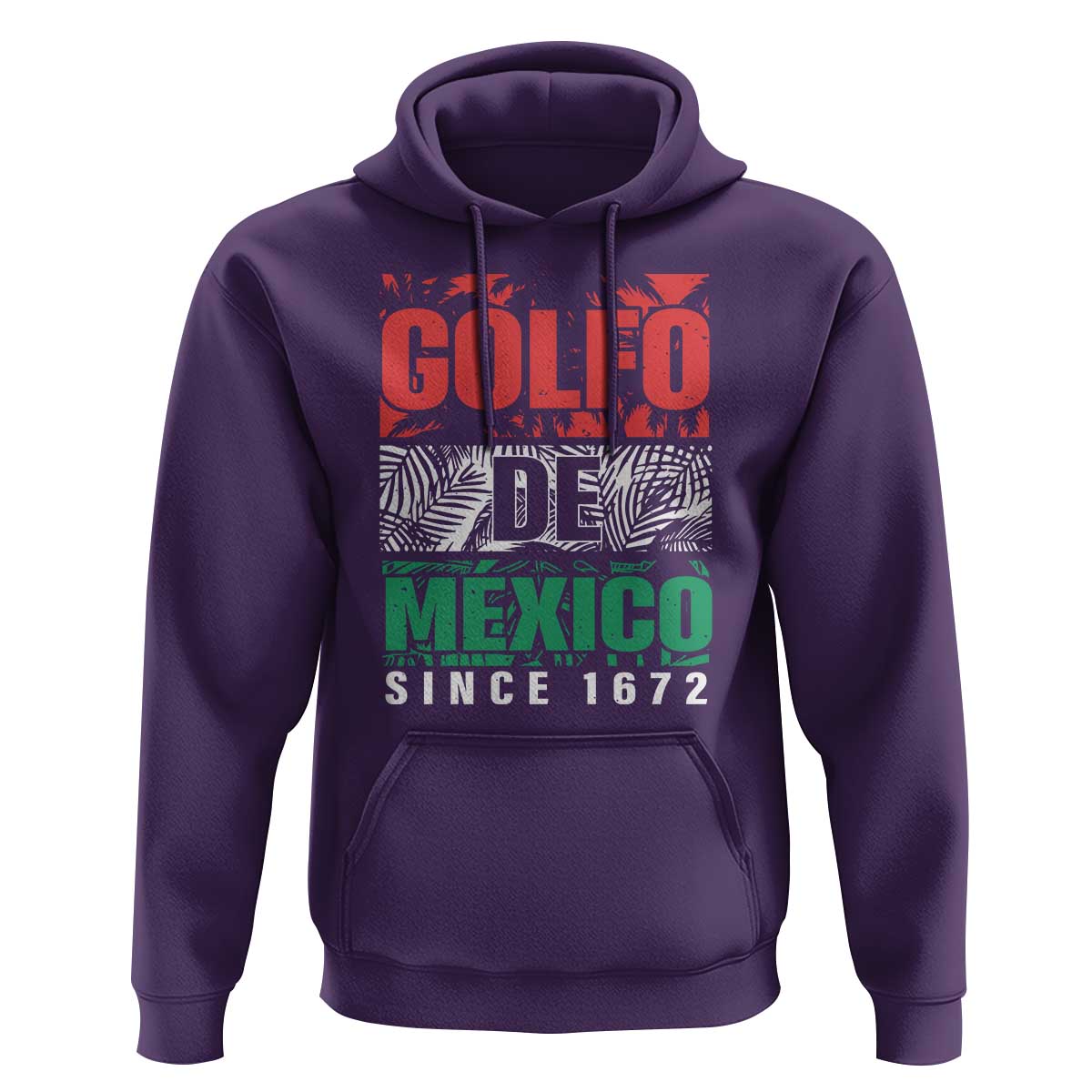 Gulf Of Mexico El Golfo De México Hoodie Beach Palm Tree