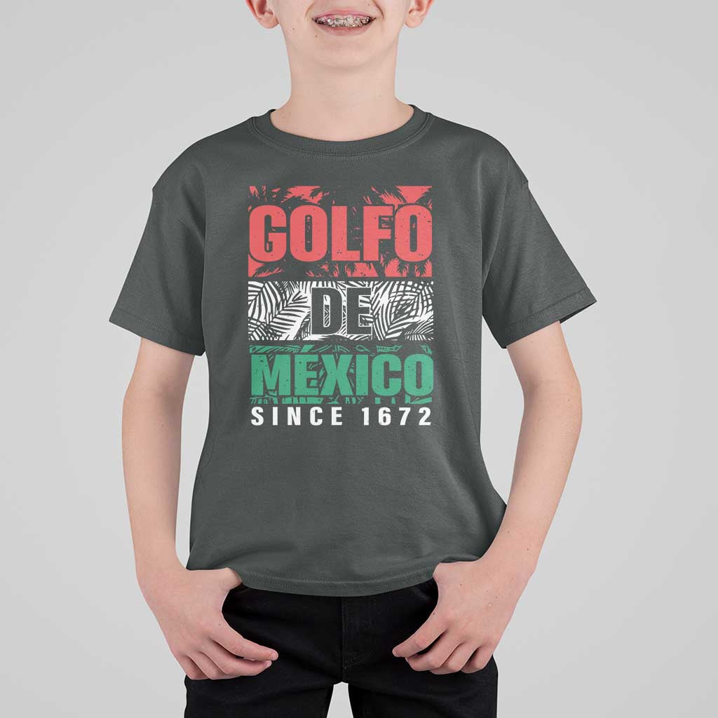 Gulf Of Mexico El Golfo De México T Shirt For Kid Beach Palm Tree