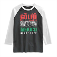 Gulf Of Mexico El Golfo De México Raglan Shirt Beach Palm Tree