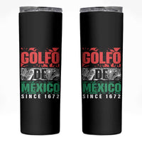 Gulf Of Mexico El Golfo De México Skinny Tumbler Beach Palm Tree