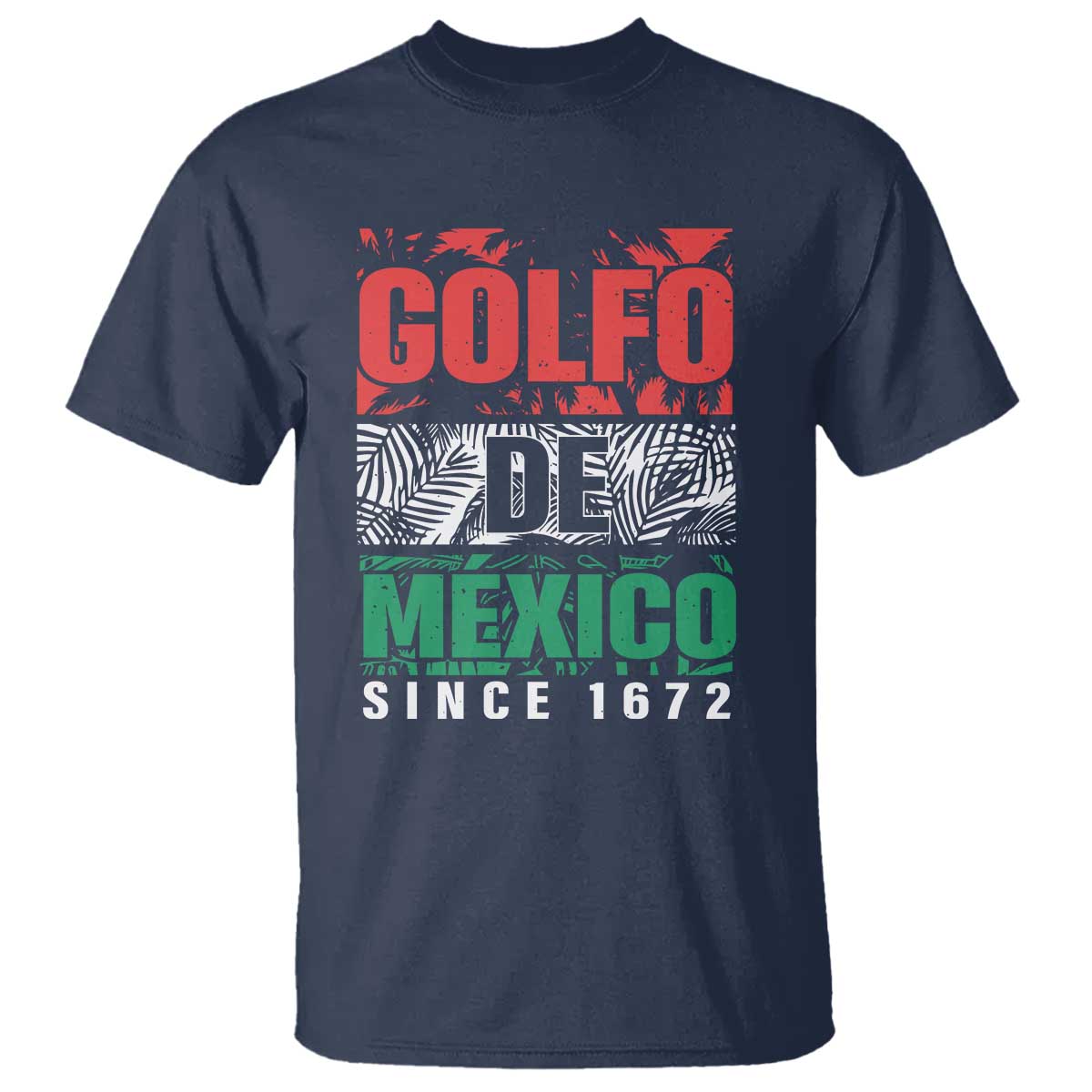 Gulf Of Mexico El Golfo De México T Shirt Beach Palm Tree