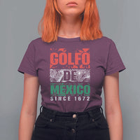 Gulf Of Mexico El Golfo De México T Shirt For Women Beach Palm Tree