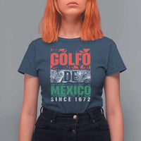 Gulf Of Mexico El Golfo De México T Shirt For Women Beach Palm Tree