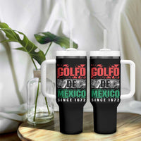 Gulf Of Mexico El Golfo De México Tumbler With Handle Beach Palm Tree