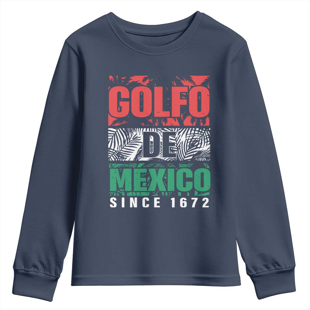 Gulf Of Mexico El Golfo De México Youth Sweatshirt Beach Palm Tree