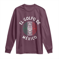 Gulf Of Mexico El Golfo De México Aztec Sun Long Sleeve Shirt