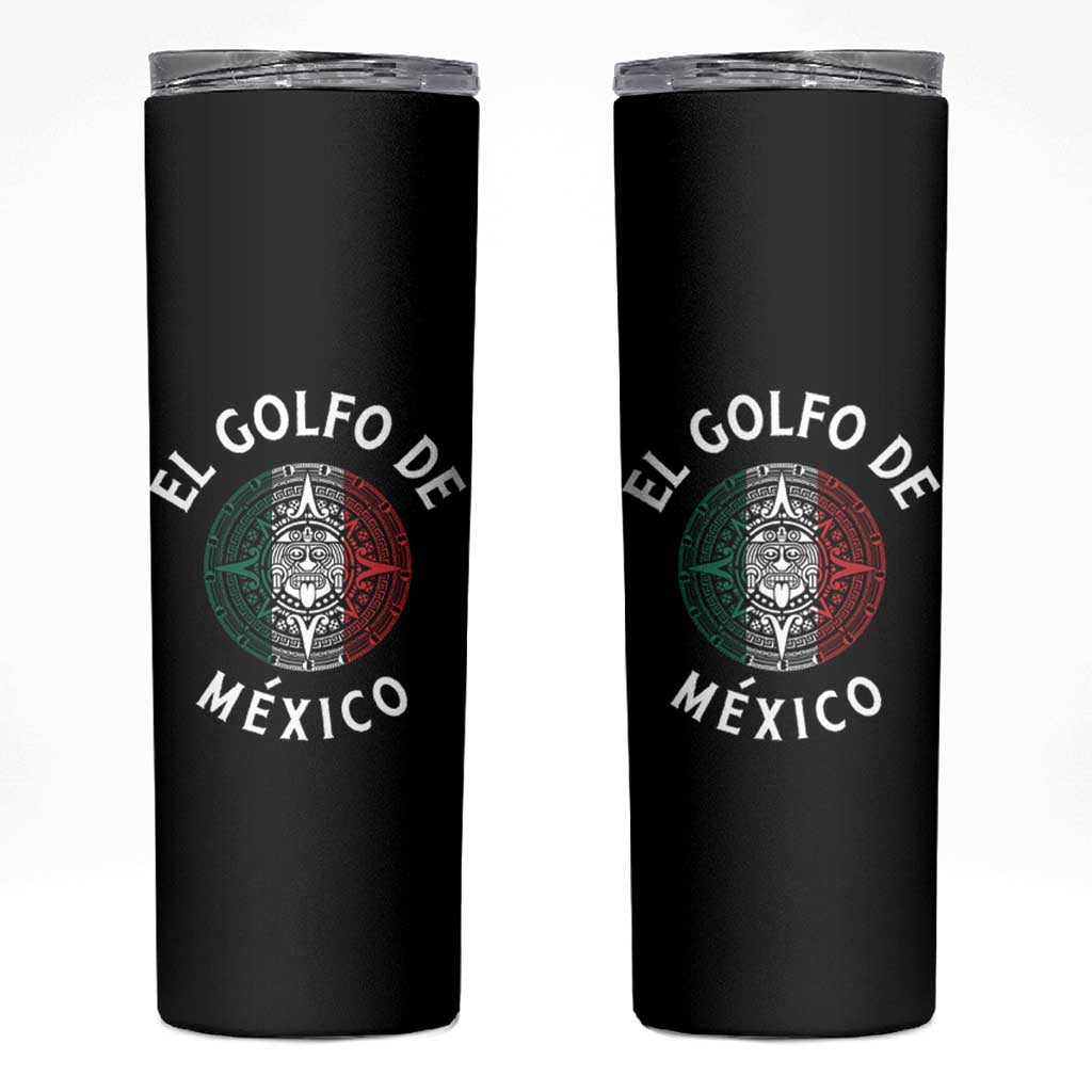 Gulf Of Mexico El Golfo De México Aztec Sun Skinny Tumbler