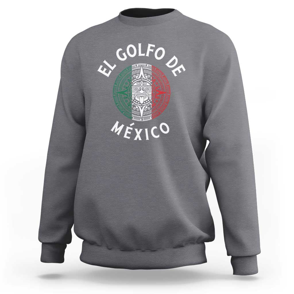Gulf Of Mexico El Golfo De México Aztec Sun Sweatshirt