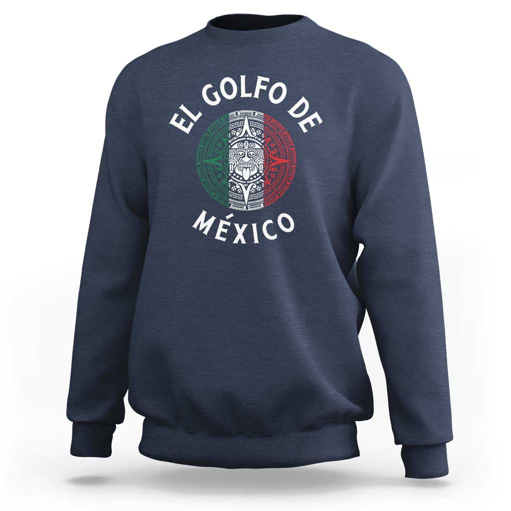 Gulf Of Mexico El Golfo De México Aztec Sun Sweatshirt