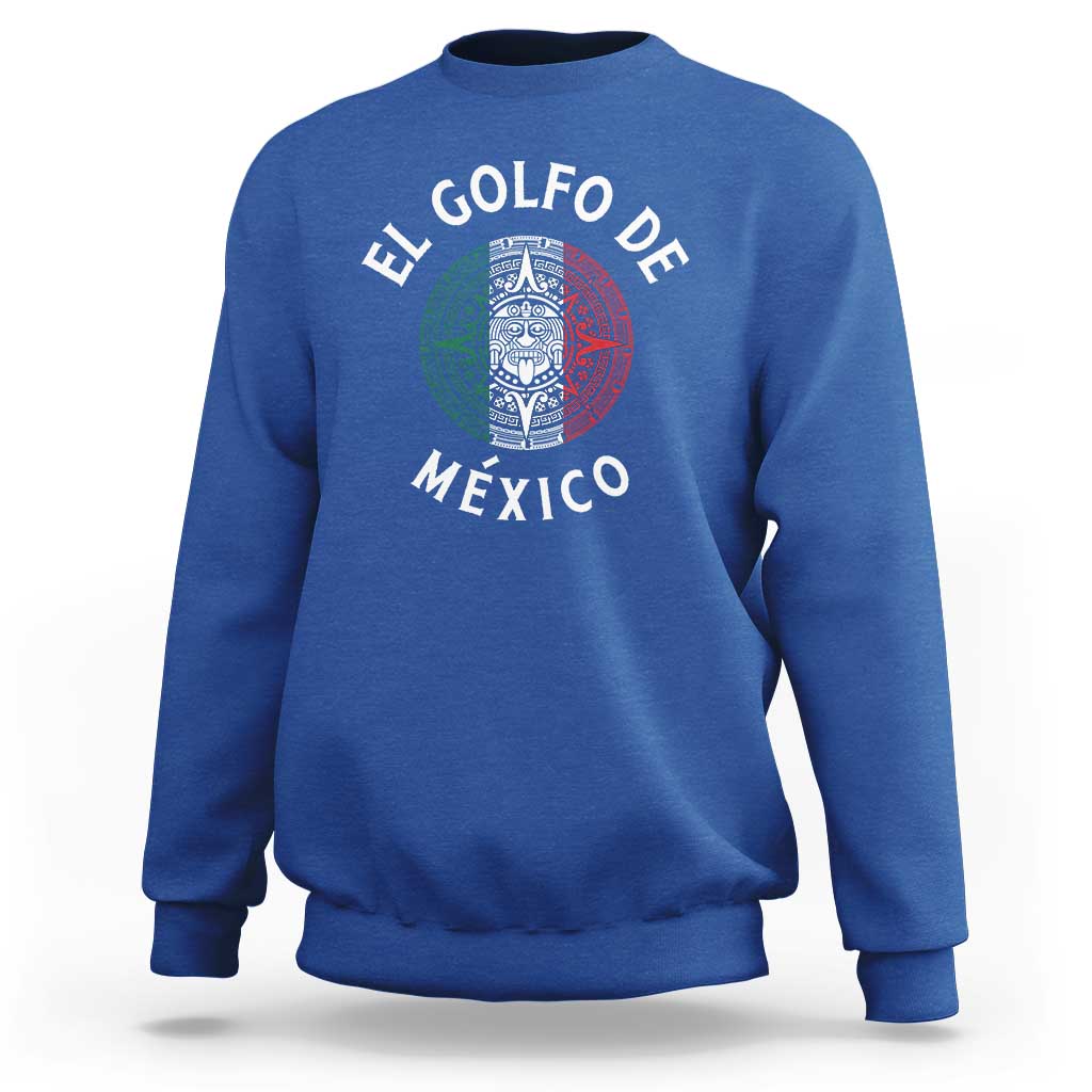 Gulf Of Mexico El Golfo De México Aztec Sun Sweatshirt